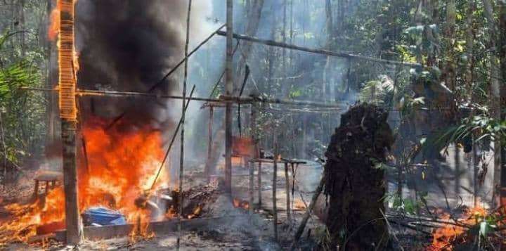 Fanb desmanteló campamento empleado para la minería ilegal en Amazonas