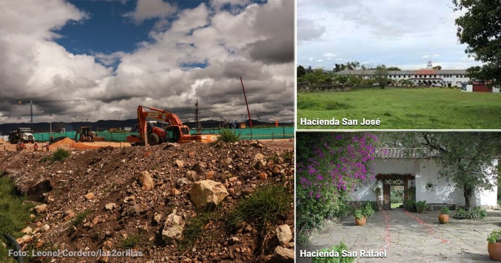 Las 2 gigantes haciendas coloniales de la sabana sobre las que levantan el proyecto Lagos de Torca Las 2 gigantes haciendas coloniales de la sabana sobre las que levantan el proyecto Lagos de Torca